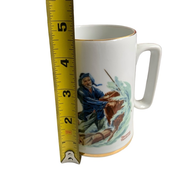 NORMAN ROCKWELL Seafarers Collection BRAVING THE STORM Tankard Mug 12 oz - Picture 6 of 7